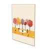 Children's Joyful Outdoor Playtime Canvas Wall Painting Set of 4 Black Frame