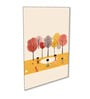 Children's Joyful Outdoor Playtime Canvas Wall Painting Set of 4 Black Frame