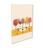 Children's Joyful Outdoor Playtime Canvas Wall Painting Set of 4 Gold Frame