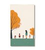 Children's Joyful Outdoor Playtime Canvas Wall Painting Set of 4 Gold Frame