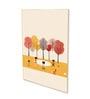 Children's Joyful Outdoor Playtime Canvas Wall Painting Set of 4 Gold Frame
