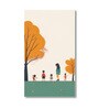 Children's Joyful Outdoor Playtime Canvas Wall Painting Set of 4 White Frame