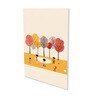 Children's Joyful Outdoor Playtime Canvas Wall Painting Set of 4 White Frame