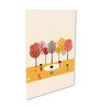 Children's Joyful Outdoor Playtime Canvas Wall Painting Set of 4 White Frame
