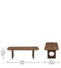 Chillon Mango Wood Coffee Table in Tubbaq Finish Chillon Mango Wood Coffee Table in Tubbaq Finish