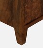 Chimay Mango Wood Display Cabinet In Rustic Teak Finish With Storage