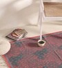 Chintz Handprinted Block Print Cotton 3x5 ft Rug Coral & Teal