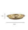 Reflections Powder Gold Stainless Steel Appetizer Platter with Dip Bowl