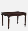 Chippa Solid Wood 4 Seater Dining Table In Tubbaq Finish
