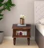 Chippa Solid Wood Bedside Table In Scratch Resistant Tubbaq Finish