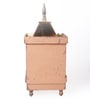Brown Sheesham Wood Pooja Mandir Without Door
