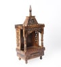 Brown Sheesham Wood Pooja Mandir Without Door
