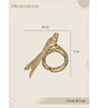 Chirp Loops Napkin Rings-Gold (Pack Of 4)