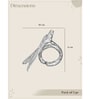 Chirp Loops Napkin Rings-Silver (Pack Of 4)