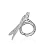 Chirp Loops Napkin Rings-Silver (Pack Of 4)