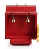 Multicolour Pine Wood Chirping Birds Bookend