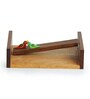 Chirping Love Brown Sheesham Wood Napkin Holder