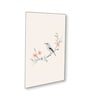 Birds Wall Art Set of 4 Canvas Wall Painting Black Frame