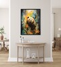 Abstract Bear Elegant 12 x 16 inch Canvas Wall Art