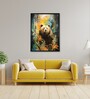 Abstract Bear Elegant 12 x 16 inch Canvas Wall Art