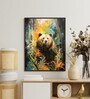 Abstract Bear Elegant 12 x 16 inch Canvas Wall Art
