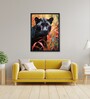 Abstract Black Panther 24 x 32 inch Canvas Wall Art