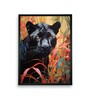 Abstract Black Panther 24 x 32 inch Canvas Wall Art