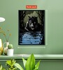 Abstract Black Panther Harmony 18 x 24 inch Canvas Wall Art