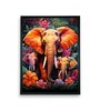 Abstract Elephant Harmony 24 x 32 inch Canvas Wall Art