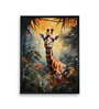 Abstract Giraffe Modern 24 x 32 inch Canvas Wall Art