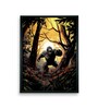 Abstract Gorilla Elegant 24 x 32 inch Canvas Wall Art