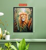 Abstract Lion Modern 24 x 32 inch Canvas Wall Art