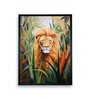 Abstract Lion Modern 24 x 32 inch Canvas Wall Art