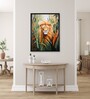 Abstract Lion Modern 24 x 32 inch Canvas Wall Art