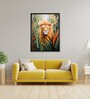 Abstract Lion Modern 24 x 32 inch Canvas Wall Art
