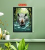 Abstract Rhino Stylish 18 x 24 inch Canvas Wall Art