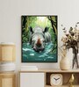Abstract Rhino Stylish 18 x 24 inch Canvas Wall Art