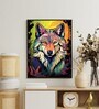 Abstract Wolf Harmony 12 x 16 inch Canvas Wall Art