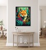 Abstract Wolf Modern 24 x 32 inch Canvas Wall Art