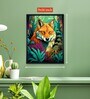 Abstract Wolf Modern 18 x 24 inch Canvas Wall Art