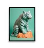 Frozen Form Tiger 24 x 32 inch Canvas Wall Art