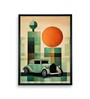 Geometric Car 18 x 24 inch Canvas Wall Art