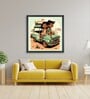 Indian Village Cartoon 24 x 24 inch Canvas Wall Art