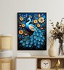Peacock Blooms Tranquility 12 x 16 inch Canvas Wall Art