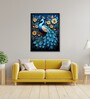 Peacock Blooms Tranquility 12 x 16 inch Canvas Wall Art