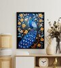 Peacock's Tranquil Aura 18 x 24 inch Canvas Wall Art