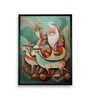 Reindeer Flight Festive 18 x 24 inch Canvas Wall Art
