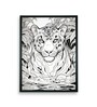 Stripes of Serenity Tiger 24 x 32 inch Canvas Wall Art