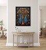 Twin Flames Peacock 24 x 32 inch Canvas Wall Art