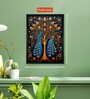Twin Flames Peacock 12 x 16 inch Canvas Wall Art